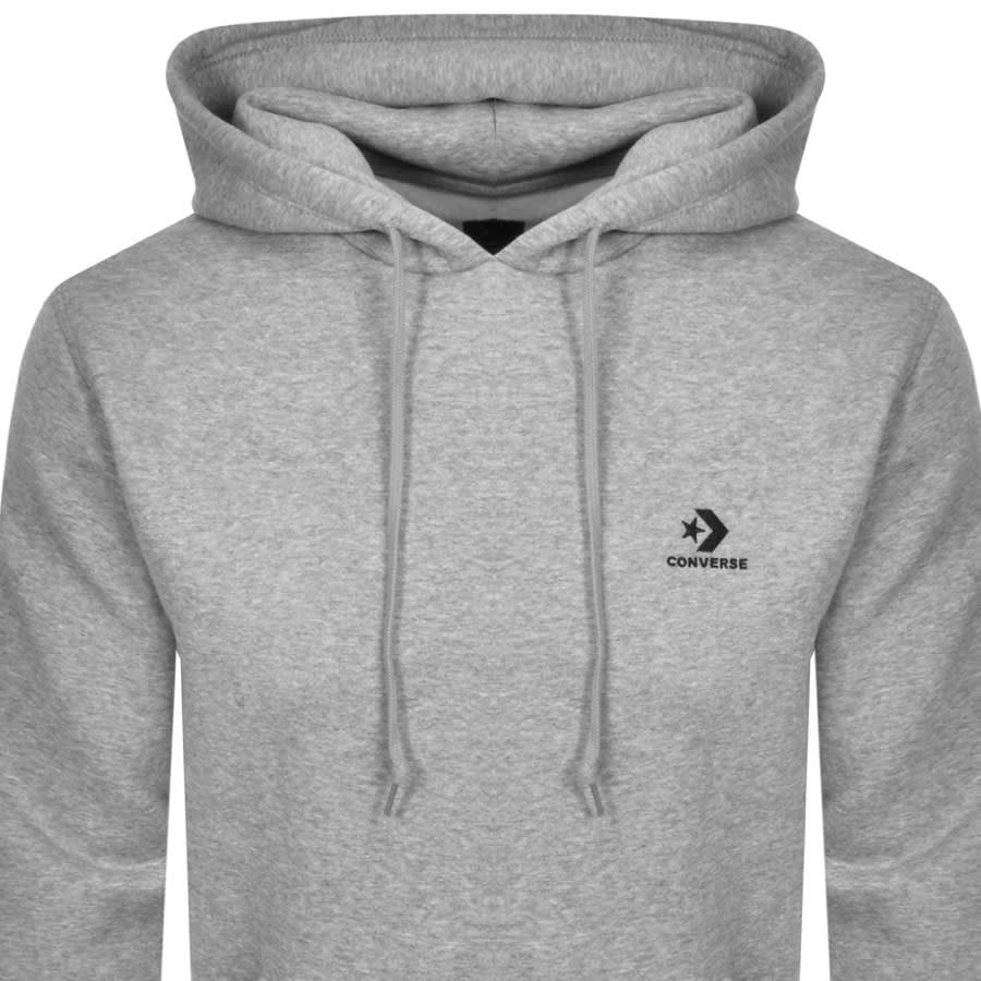 Alternative Image for ProductConverse Star Chevron Logo Hoodie Grey2